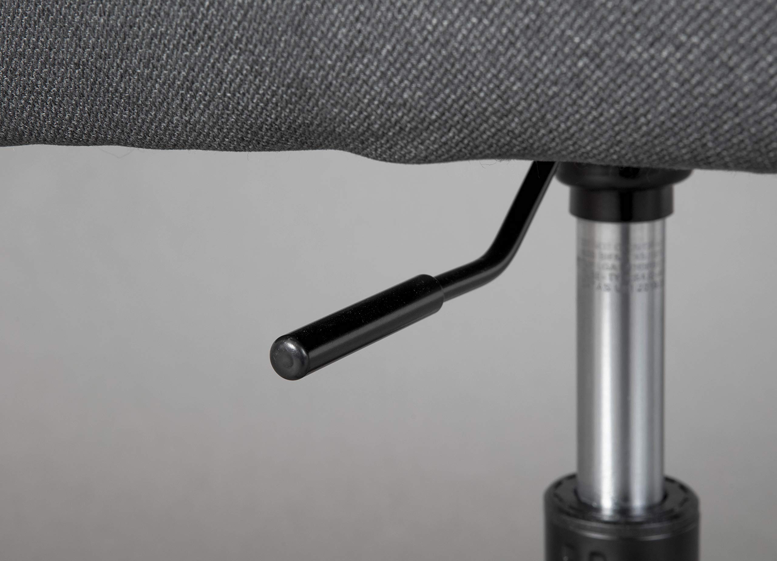 Inter Link - Sedia girevole - Sedia da ufficio - Home Office - Sedile a secchiello - Altezza regolabile - Ruote di sicurezza - Workrelaxed - Fino a circa 100 Kg - Grigio