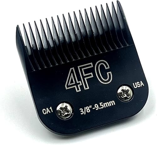 Miniatura 8 de Cuchillas cortadoras de acero desmontables para perros de mascotas, tamaño 4F, compatibles con longitud de corte Andis de 38 pulgadas