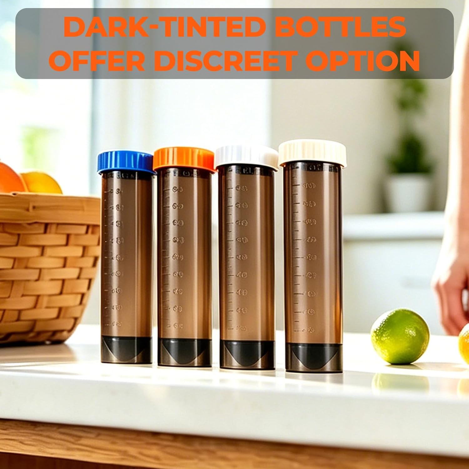 Protein Powder Travel Containers to Go, 12-Pack 100ml Leakproof Reusable Powder Containers with Labels, Funnels and Storage Bag for Fitness, Work, Travel and Daily Use