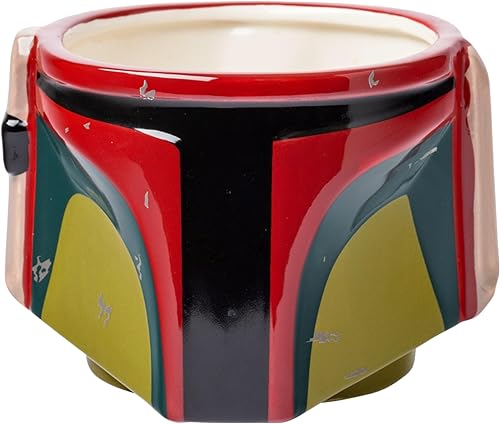 Miniatura 21 de Silver Buffalo Star Wars The Mandalorian Grogu - Taza de cerámica con tapa de rana esculpida, 18 onzas