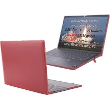 mCover Case ONLY Compatible for 14" Dell Pro 14 Premium PA14250 2025 / PA14260 2026 Windows Notebook PC NOT Fitting Any Other Dell Models- Red