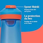 Contigo Kids Casey Water Bottle with AUTOSEAL Lid, 20 oz (591 mL), Blue Poppy & Coral