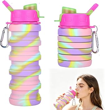 Collapsible Water Bottle 500ml, Collapsible Water Bottles