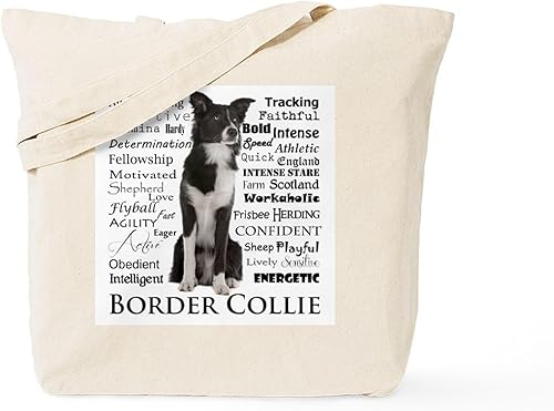 Vista 27 de CafePress Border Collie - Bolsa de lona natural, bolsa de compras reutilizable