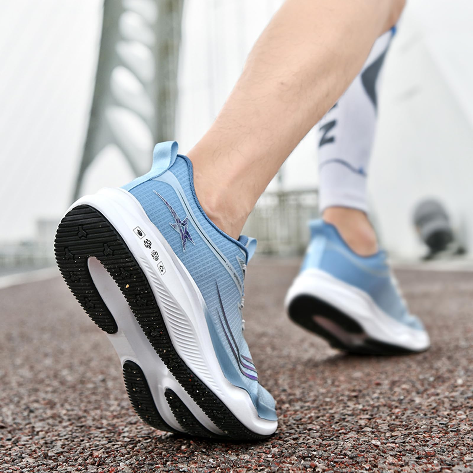 Zapatillas de deporte profesionales para hombre Marathon con placa de carbono, zapatillas deportivas transpirables, cómodas, ligeras, fitness al aire libre, EU39-50