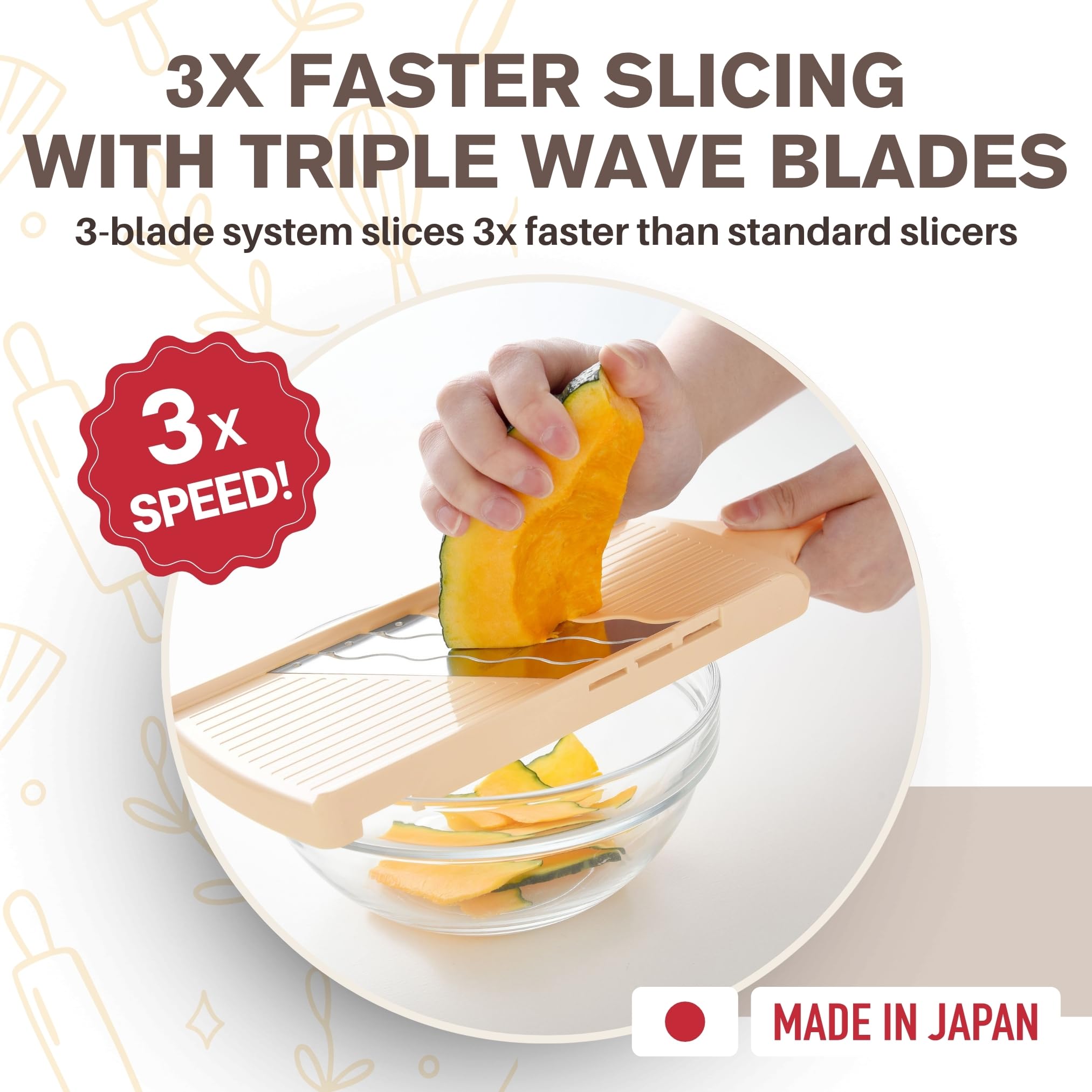 Amazon.com: Arnest Japanese mandoline slicer Cabbage Shredder, 3