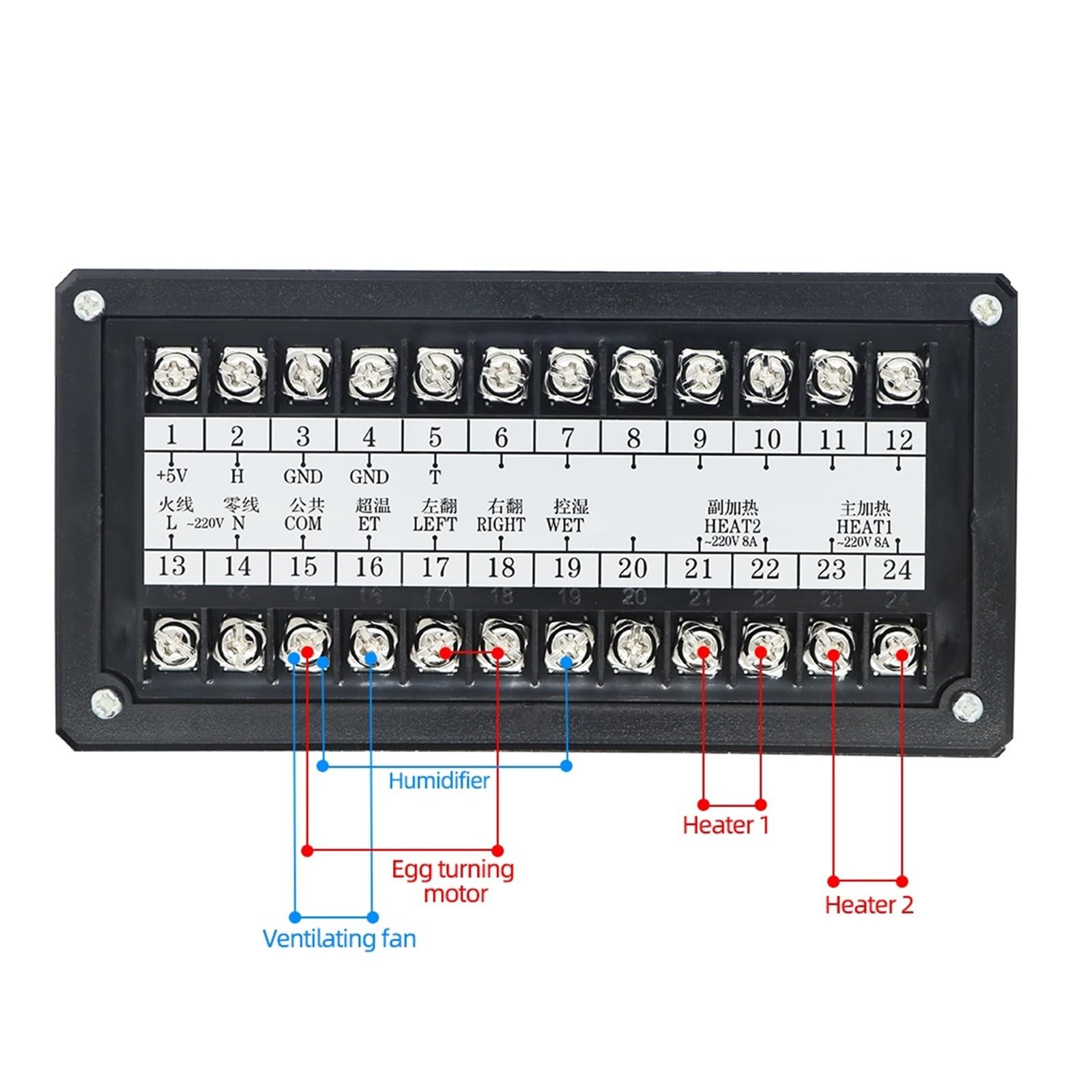 Termostato Digital, Controlador de incubadora de huevos digital XM-18, control de higrostato de termostato multifuncional con sonda de sensor de temperatura y humedad