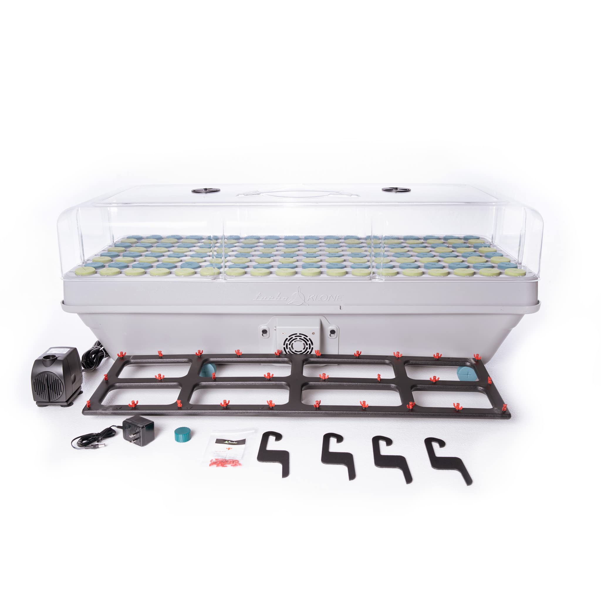 TurboKIone Elite E144D Aeroponic Cloning System with Adjustable Ventilation Humidity Dome