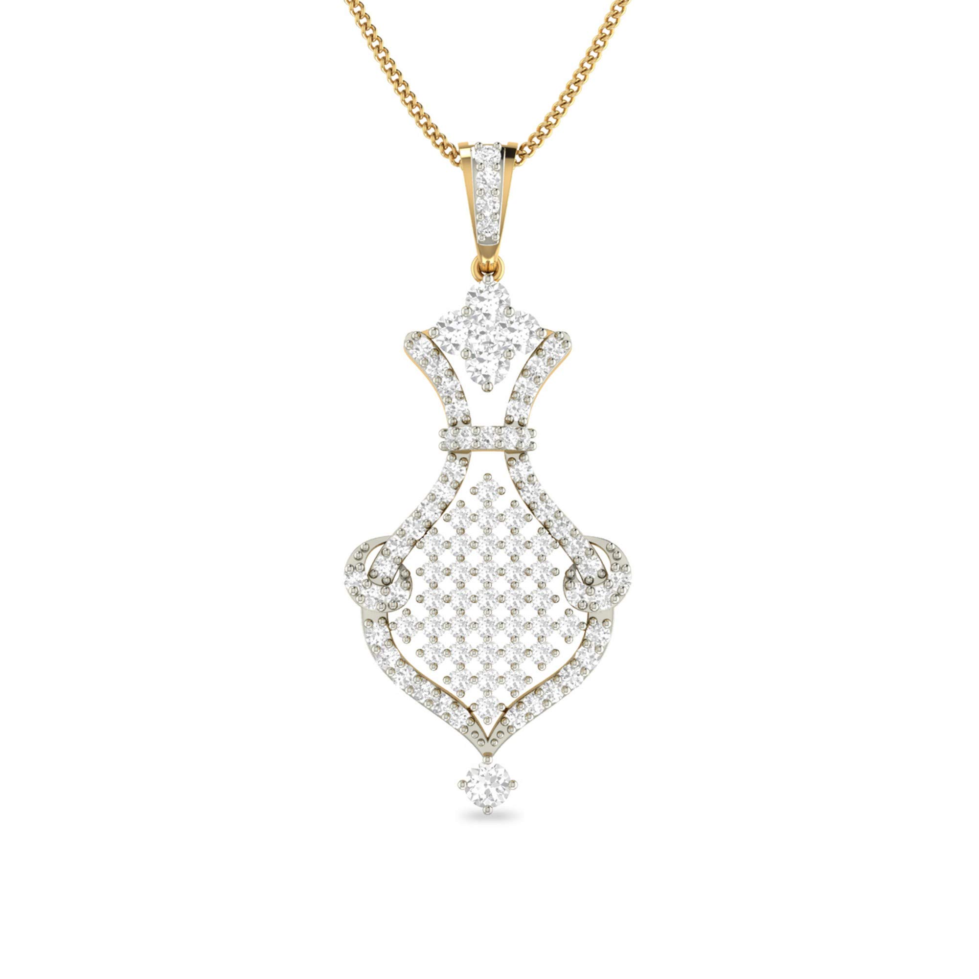 pc jeweller Yellow Gold and Solitaire Pendant for Women-picture-35