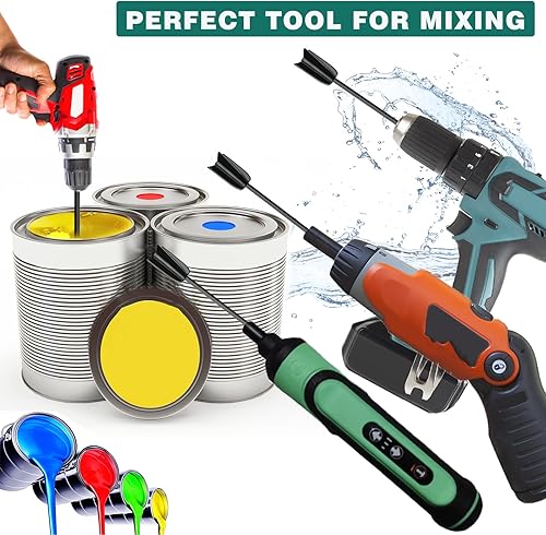 Miniatura 7 de Paletas mezcladoras de resina epoxi  6 paletas mezcladoras reutilizables reutilizables de pintura y resina para mezclar resina epoxi, pintura,