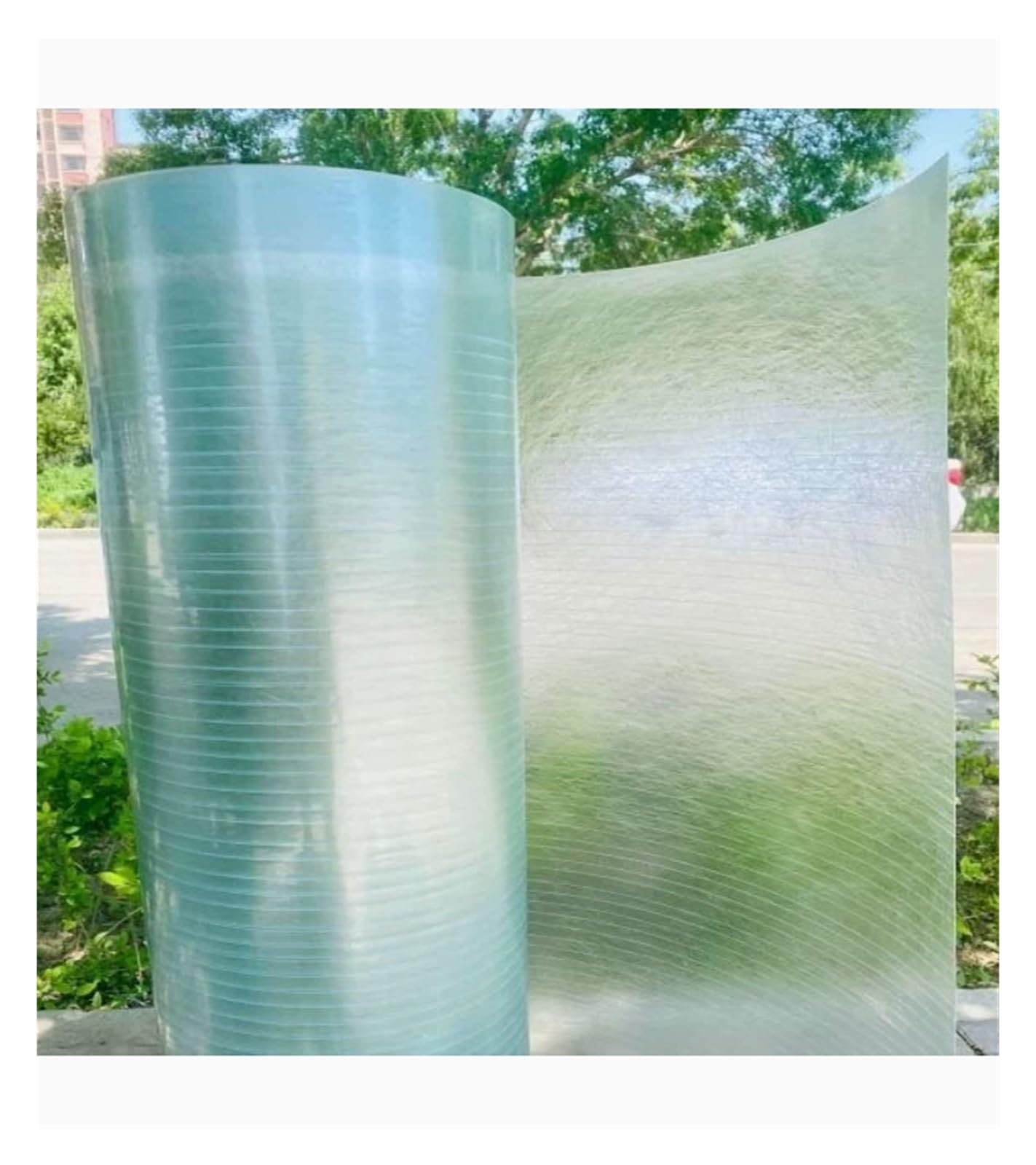 Feuilles transparentes en polycarbonate contre la grêle en serre