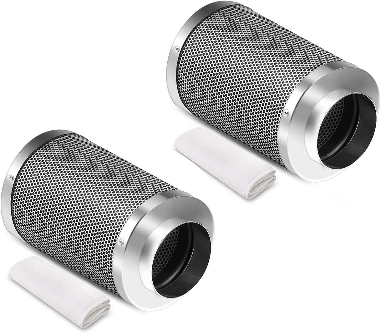 iPower 2 Pack 8 Inch Air Carbon Filter Smelliness Control