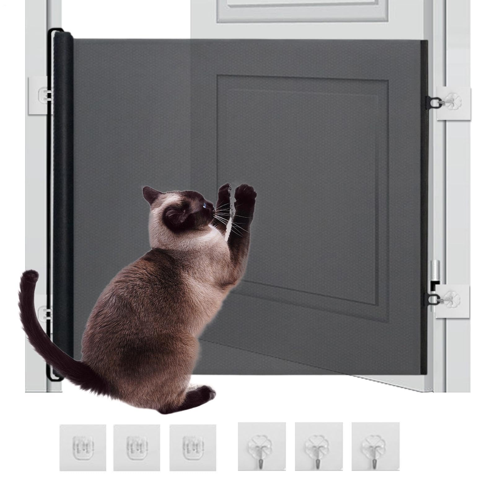 Cancello Retrattile per Cani Barriera A Rete Di Sicurezza Estendibile Per | Cancello Di Sicurezza E Scale Adatto A Esterno, Patio, Giardino, Balcone, , Garage E