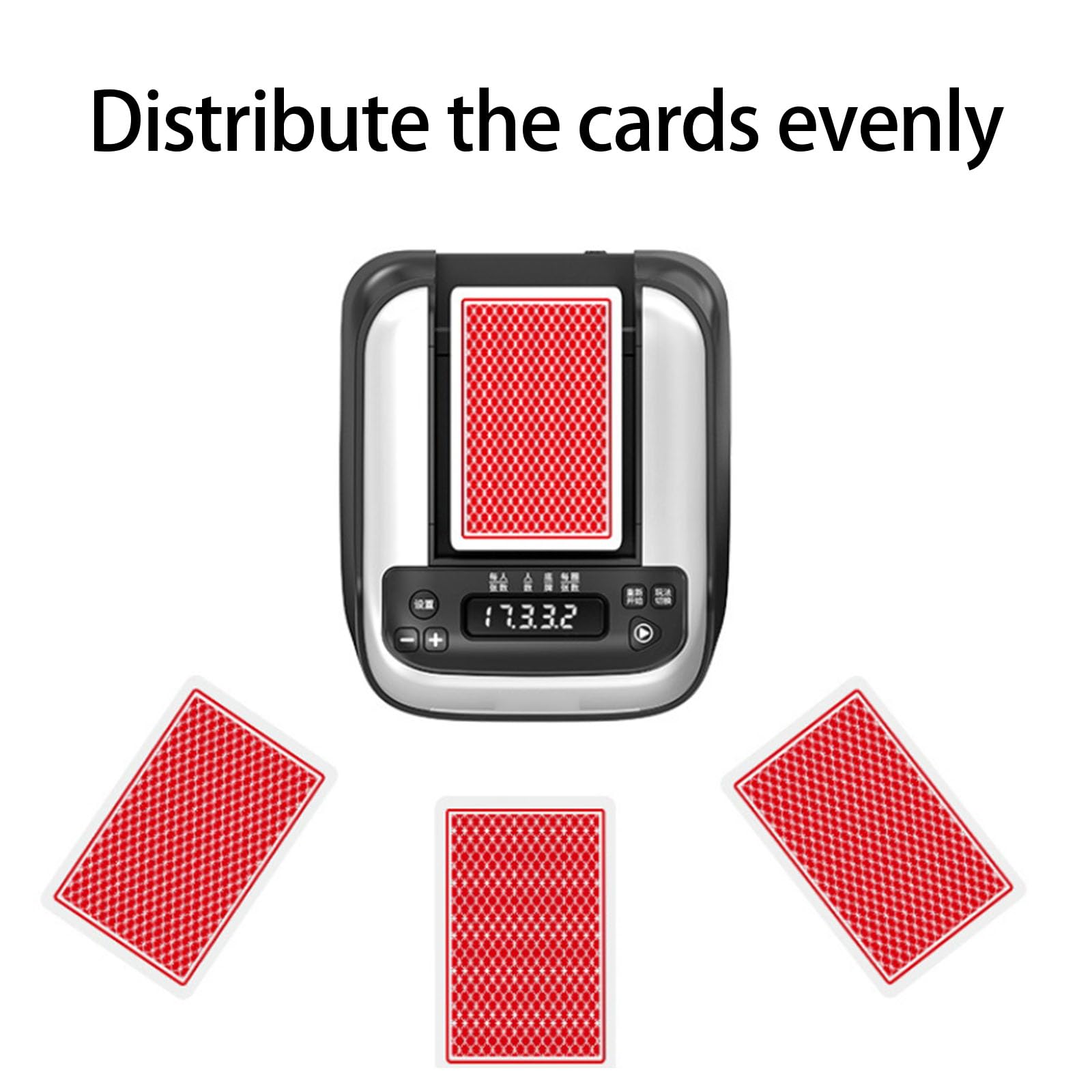 Mélangeur de cartes automatique et distributeur de cartes, distributeur et mélangeur de cartes à rotation à 360 degrés, rechargeable