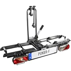Portabicicletas Porton Qashqai Eufab 12010LAS Raven - Portabicicletas plegable para 2 bicicletas