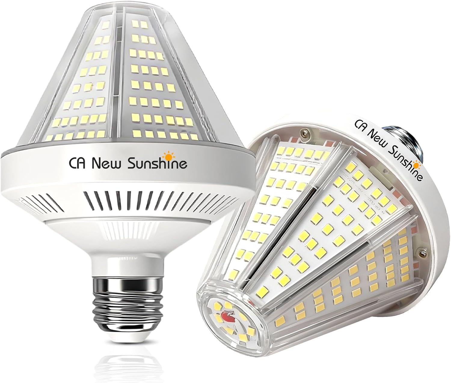 40watt LED Corn Light Bulb ，5000K Daylight White ,6000 Lumen LED Corn Bulbs，2 Pack ，E26/E27 Medium Base，400watt Equivalent For Outdoor Indoor bedroom shop Garage Warehouse Street Backyard