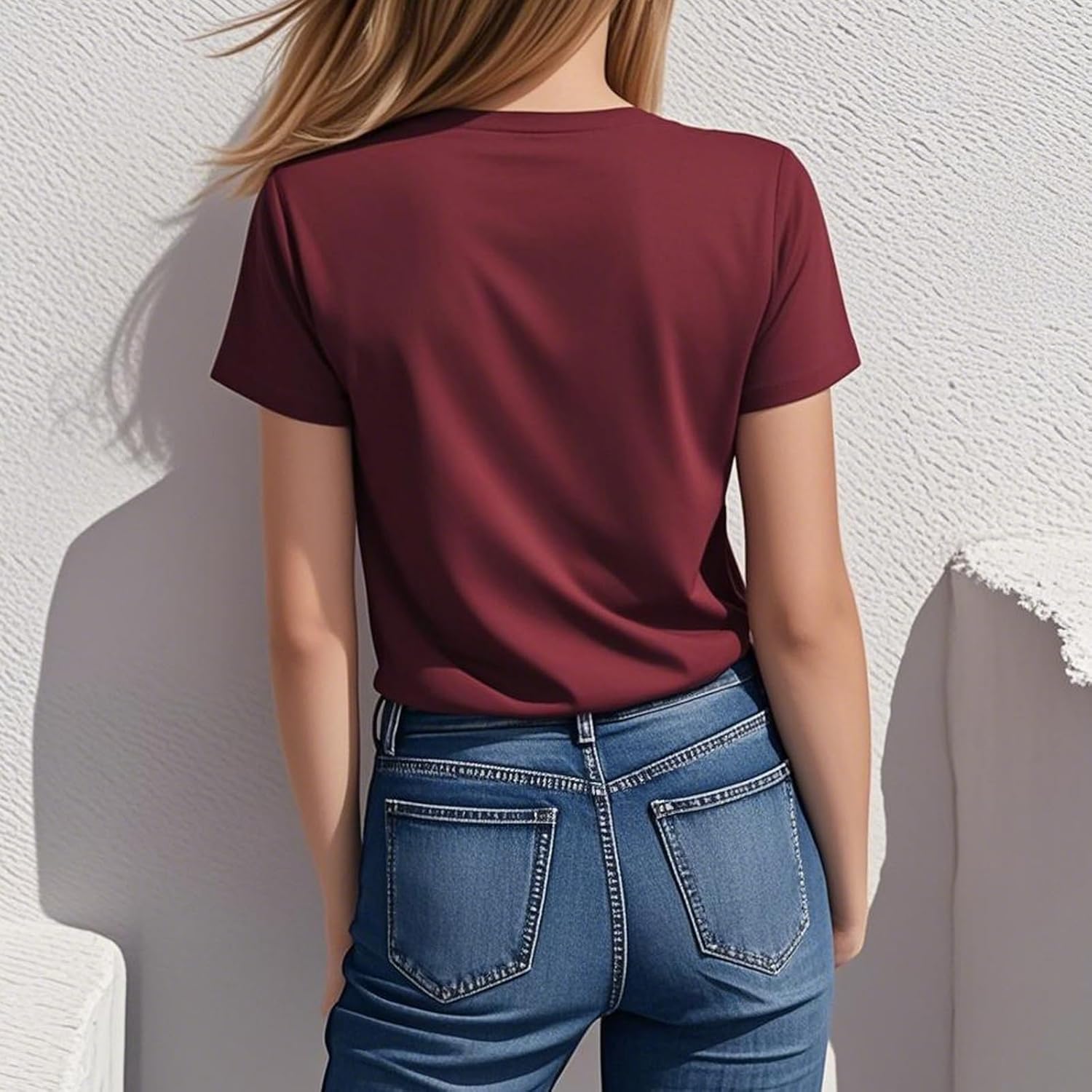 MIMOORN Women Floral Tee Summer Flower Casual Short Sleeve Wildflower Graphic T Shirt - Image 3