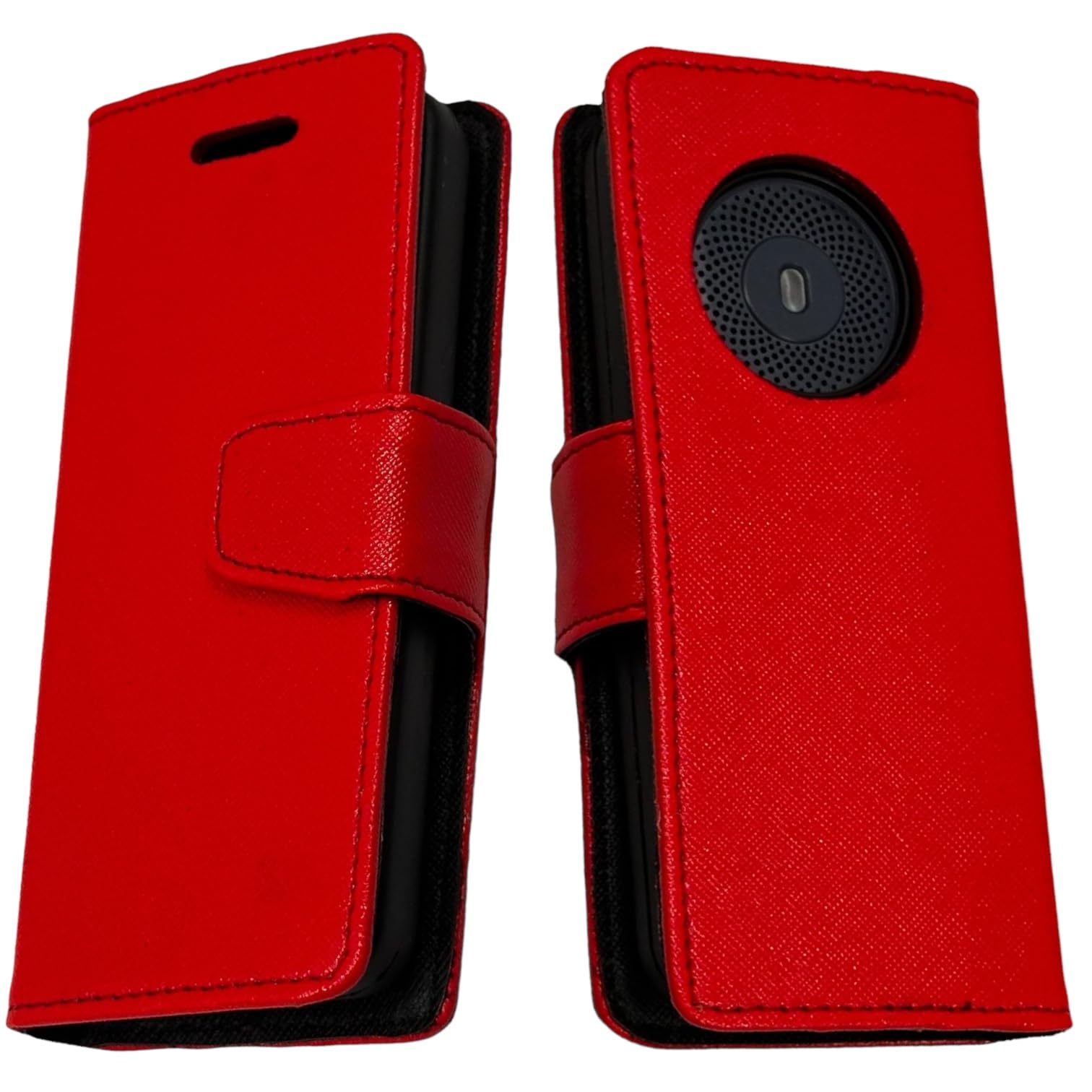 ZAOMA Diary Type Flip Flap Case Cover Compatible for Nokia 130 Music 2023 DS Model No.: TA-1576 (N130M_MERRED)