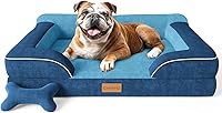 Vista 11 de Cama Extra Grande para Perros, Cama Ortopédica XL para Perros con Espuma Viscoelástica de Gel Refrescante, Cama Impermeable para Mascotas con Funda