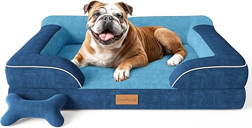 Miniatura 11 de Cama Extra Grande para Perros, Cama Ortopédica XL para Perros con Espuma Viscoelástica de Gel Refrescante, Cama Impermeable para Mascotas con Funda
