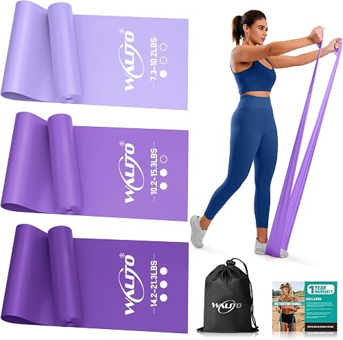 WALITO Resistance Bands for Working Out,Exercise Bands for Women and Men,Workout Bands for Physical Therapy, Stretch, Recovery, Pilates, Rehab, Strength Training and Yoga Starter at-Home or The Gym
