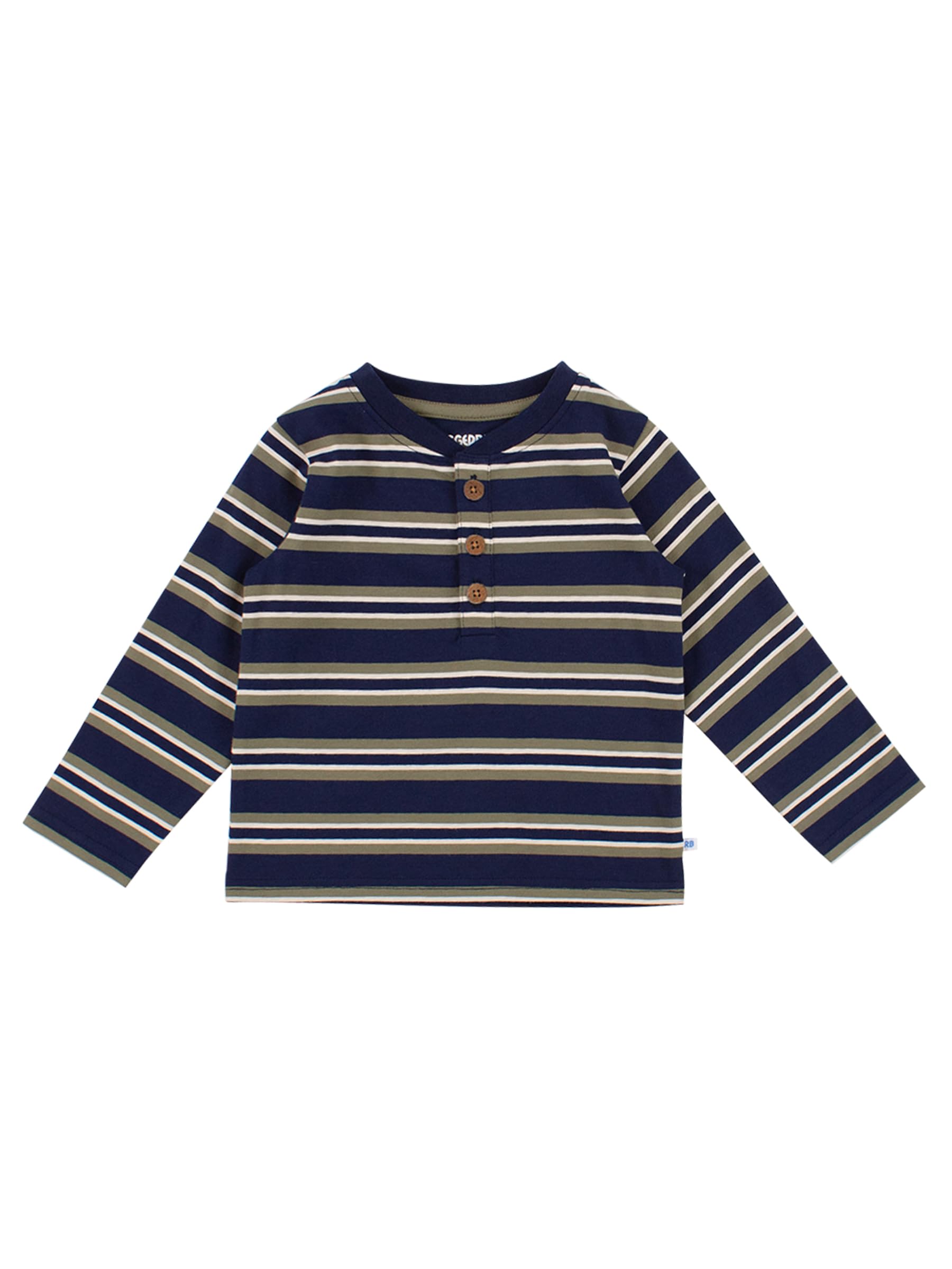 RUGGEDBUTTS Baby/Toddler Boys Long Sleeve Henley Tee - Knit Henley Shirt