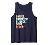 Coffee And Dogs Computer Science Tank Top