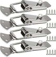 4 Pack Stainless Steel Tension Clasps with Lock Hole, Lever Clasp, 56mm Lever Clasp, Spring Toggle Latch, Clamp Clip, Box Lock, Tool Box Lock,