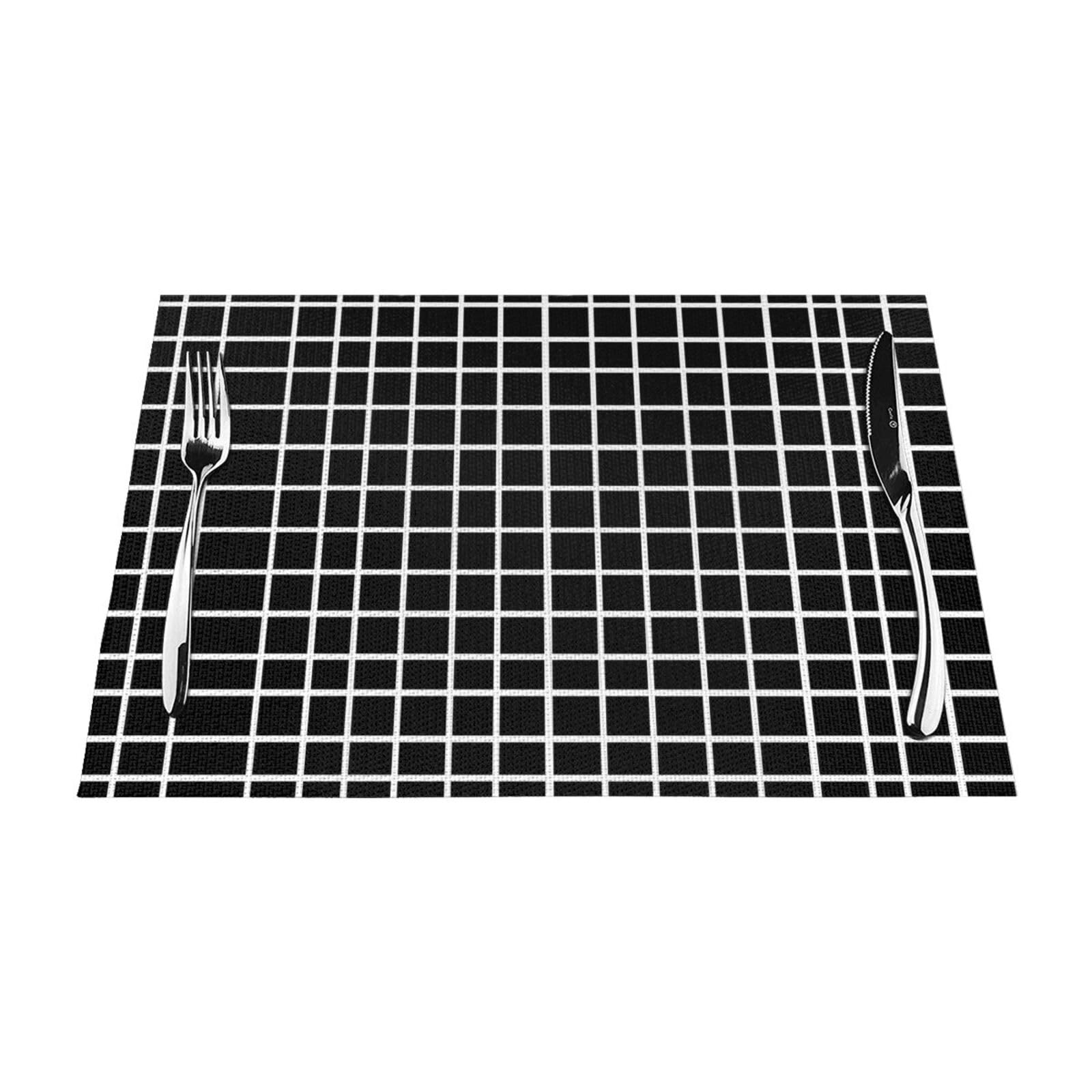 Sets de table tissés et résistants pour repas en plein air et fêtes