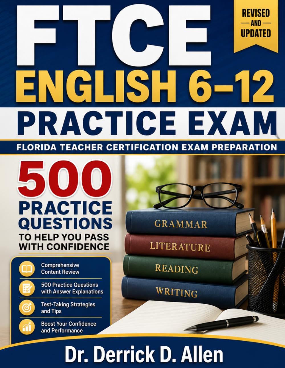 FTCE English 6–12 Practice Exam Florida Teacher Certification Exam Preparation 500 Practice Questions to Help You Pass with Confidence (Teacher Certification Mastery Series)