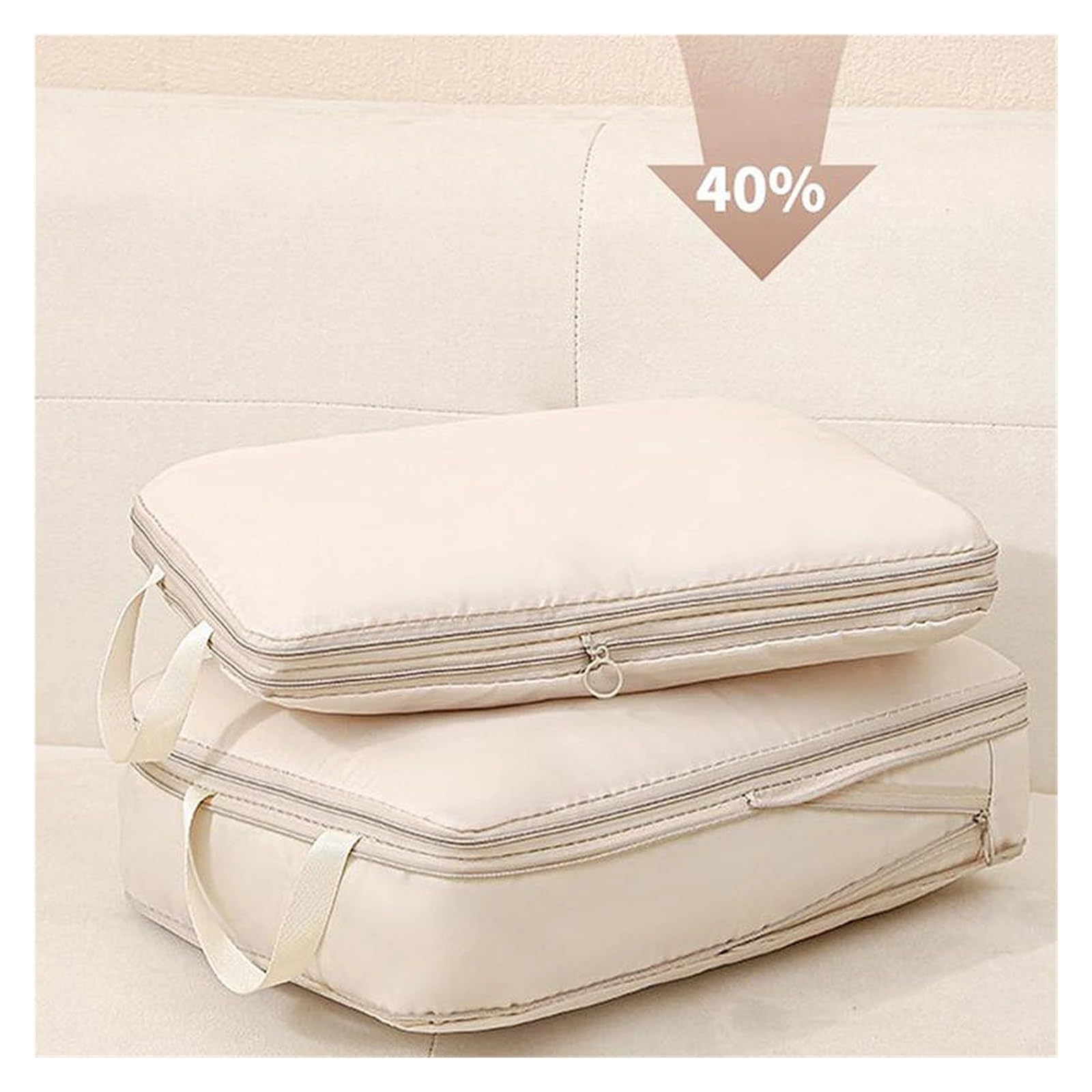 Organizador Maleta Bolsa de almacenamiento viaje 4 piezas, bolsa compresión, organizador equipaje, cubos embalaje Viaje(Pink)