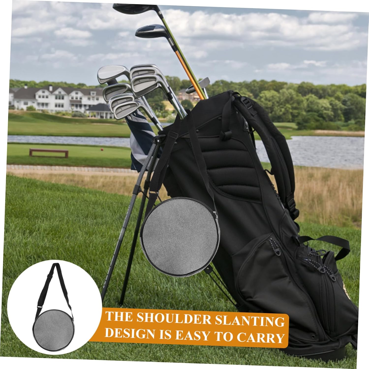 Convenient Disc Golf Shoulder Bag Lightweight Flying Disc Carrier for Beginners Accessory for Outdoor Training and Practice