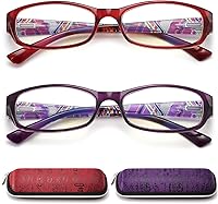Vista 9 de Reading Glasses Womens Men Blue Light Blocking - 4 Pairs Computer Readers Lightweight Colorful Eyeglasses +1.75