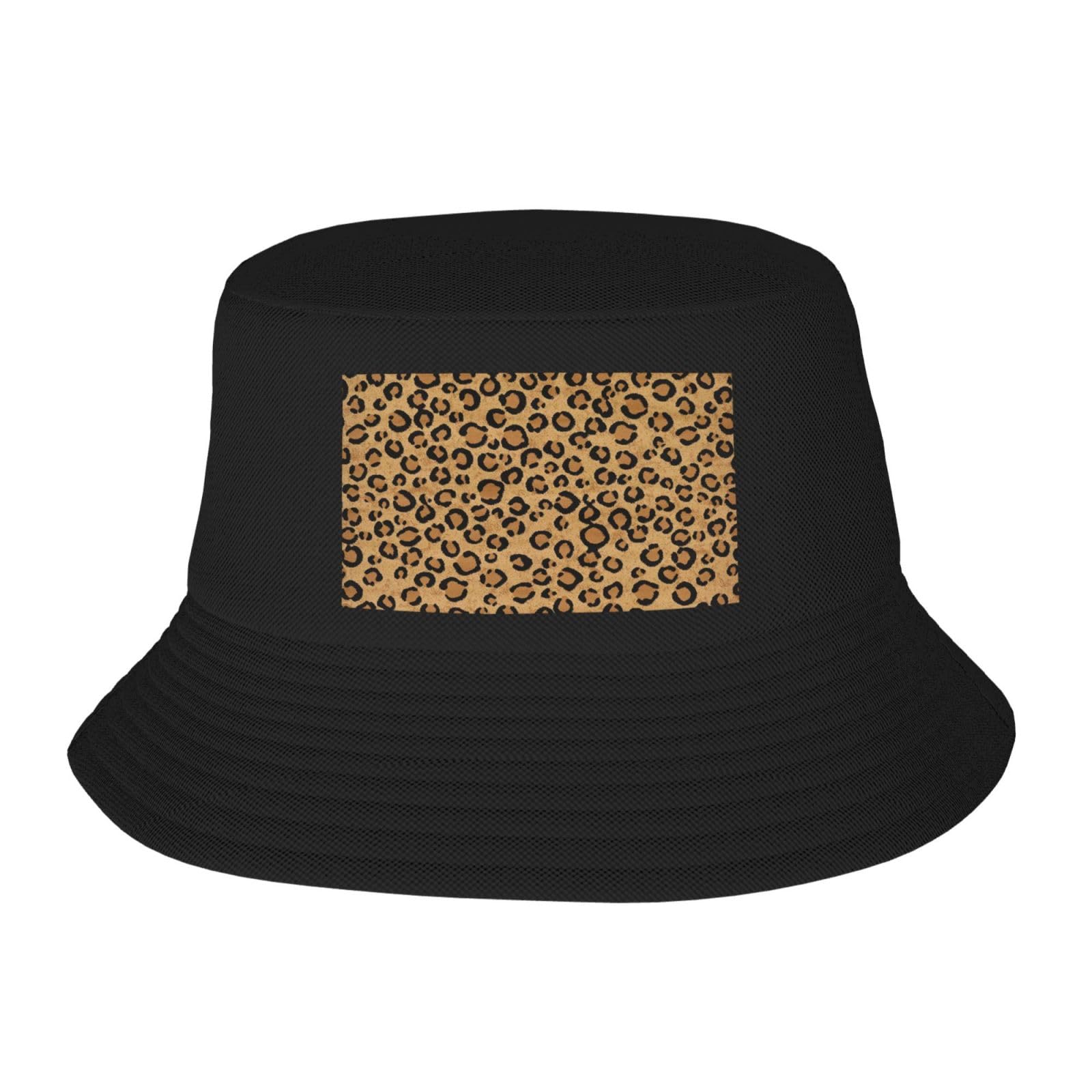 Wild Leopard Animal Print Bucket Hat for Women Men Summer Sun Beach Fishing Cap