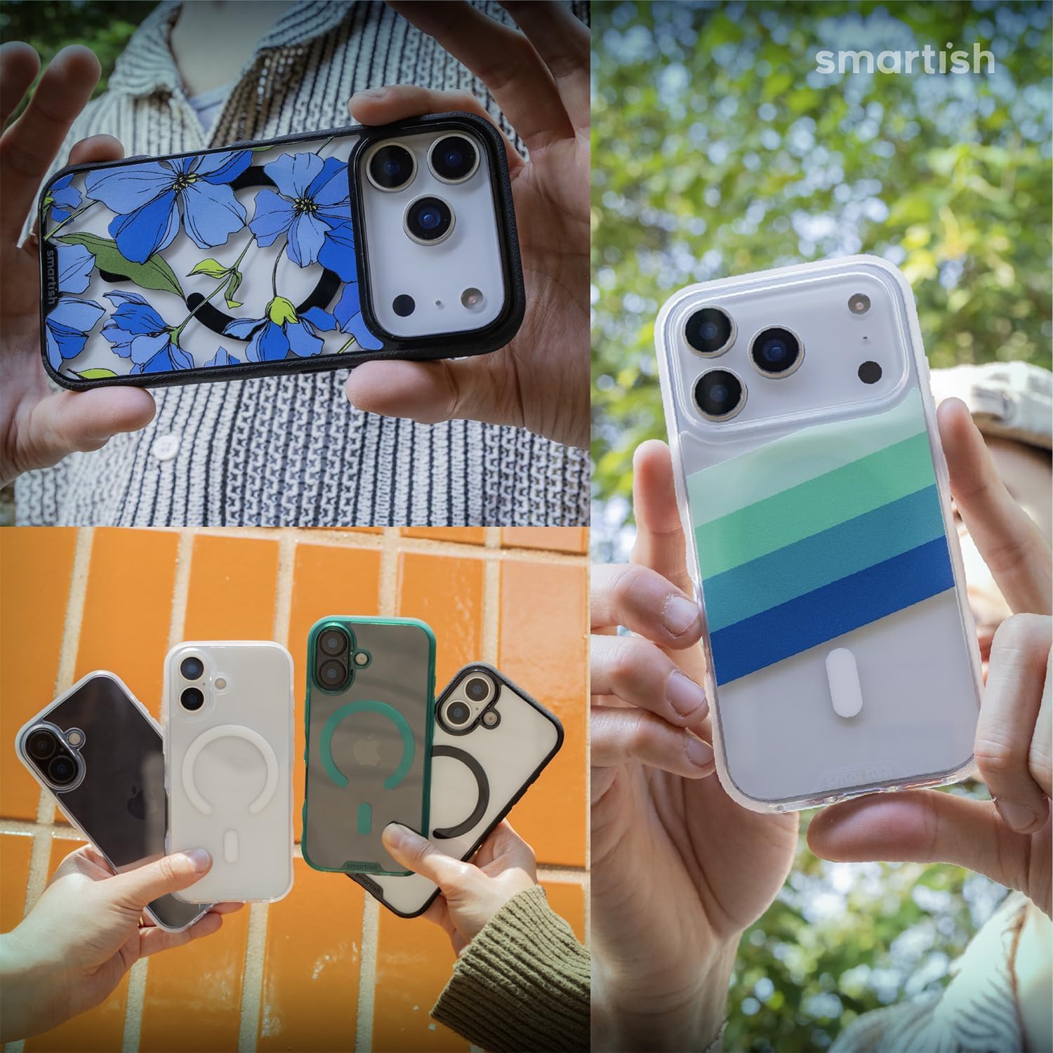 Smartish® iPhone 17 Pro MagSafe Clear Case + Screen Protector - Magnetic Slim Case - Anti-Yellow Thin Grip Cover + 2-Pack Tempered Glass Screen Protectors for Apple iPhone 17 Pro - Clearly Clear