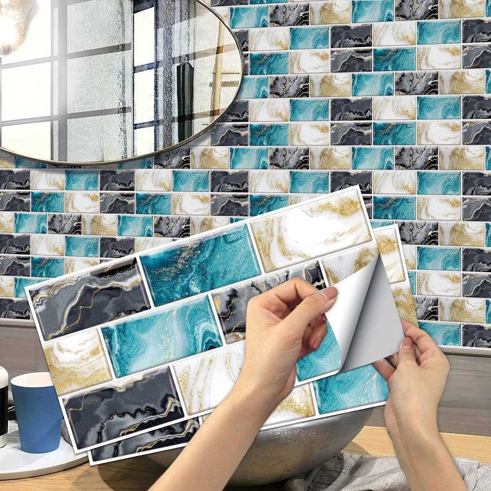 Autocollants dosseret mural pour salon et salle de bain tendance