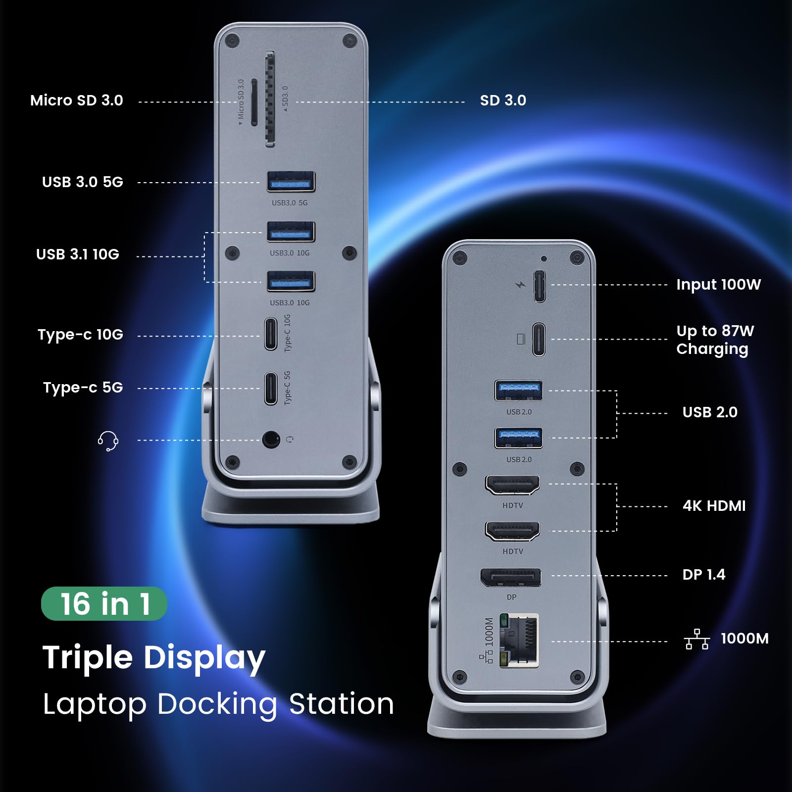 USB C ドッキングステーション type c Dock 【16 in 1】 Amazon.co.jp: USB C ドッキングステーション type c Dock 【16 in 1