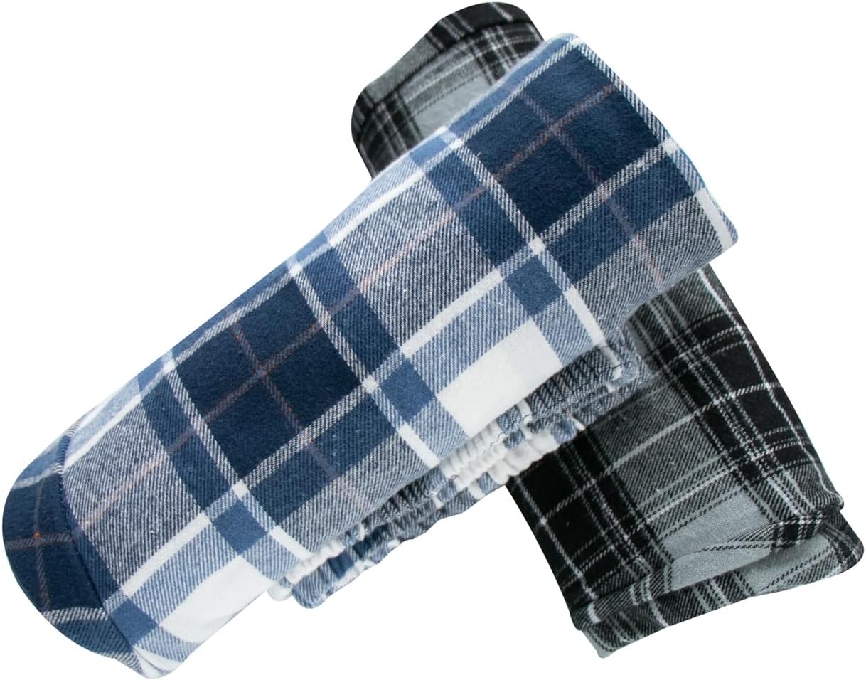 MileyMarla Boy's 100% Cotton Flannel Pajama Lounge Sleep Pants Plaid PJ Bottoms Pockets