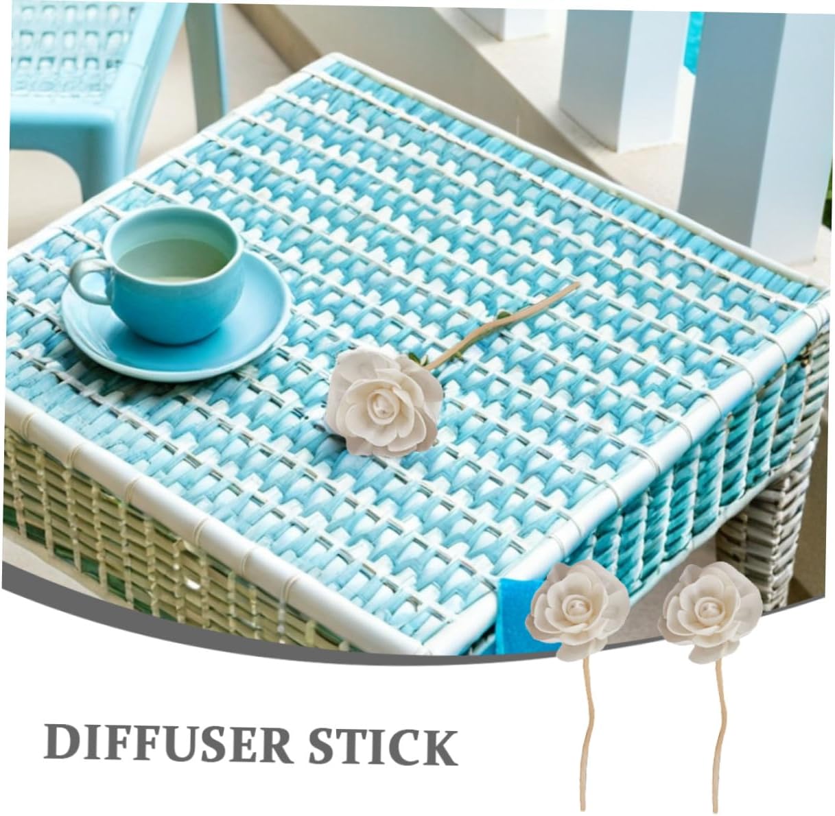 Cabilock 5pcs Aromatherapy Flower Sticks Wood Reed Diffuser Reeds for Hotel