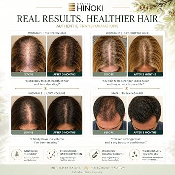 Hayashi System Hinoki Shampoo for Thinning Hair, 10.1 Fl Oz