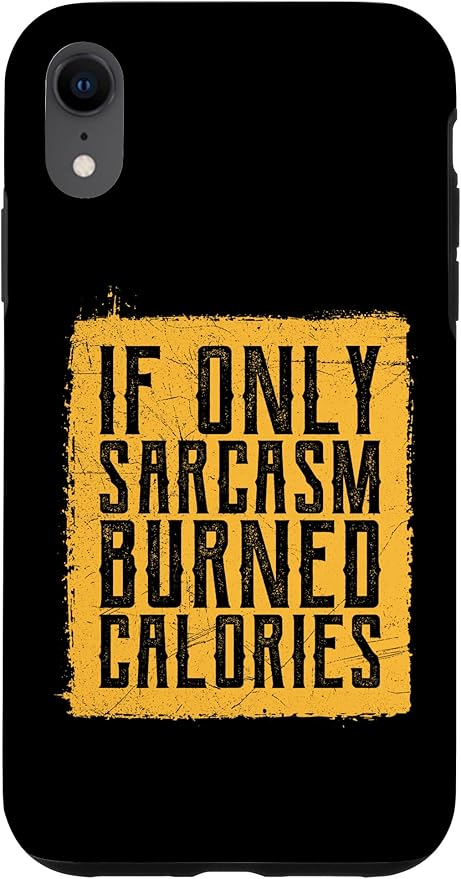 Amazon Co Jp Iphone Xr 皮肉の名言集 皮肉だけでカロリーが消費されるなら スマホケース 家電 カメラ