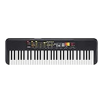 Yamaha Digital Keyboard PSR-F52, Tastiera Digitale Compatta per Principianti con 61 Tasti, 144 Voci Strumentali e 158 Stili di Accompagnamento