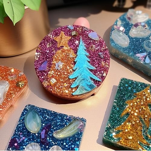 Miniatura 5 de LightStone - Brillantina gruesa holográfica de 2.82 onzas, 4 tamaños de purpurina brillante, purpurina a granel para manualidades, resina, pintura,