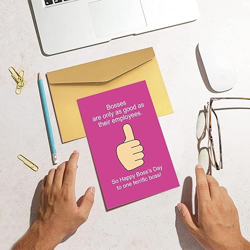 Miniatura 5 de Divertida tarjeta de jefe para el día de agradecimiento al jefe, regalo de agradecimiento al jefe, tarjeta de jefe del personal, feliz día del jefe