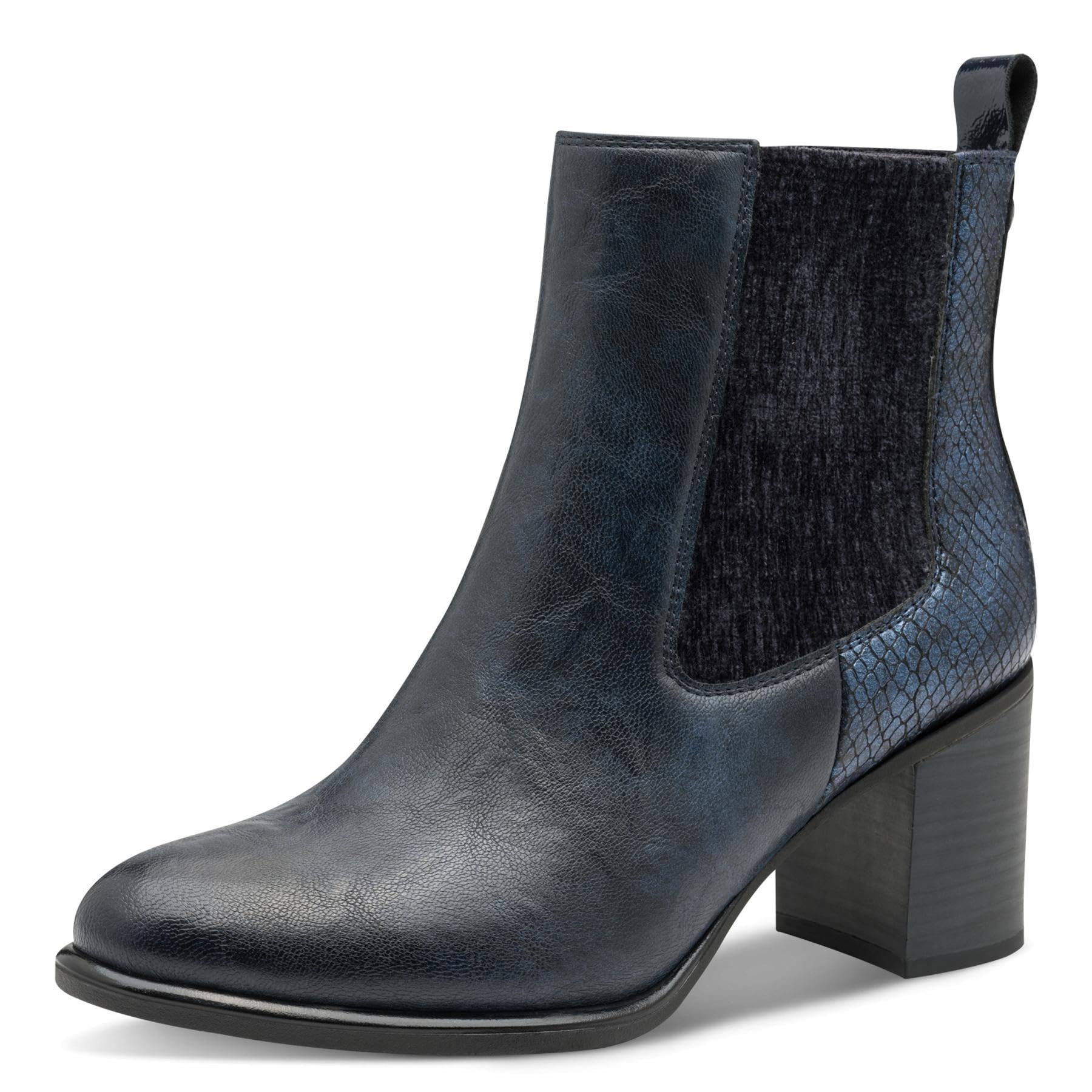 Marco Tozzi Women's Chelsea 2-25386-45 Fashion Boots, DK.Navy Comb, 37 EU, Dk Navy Comb, 5 UK