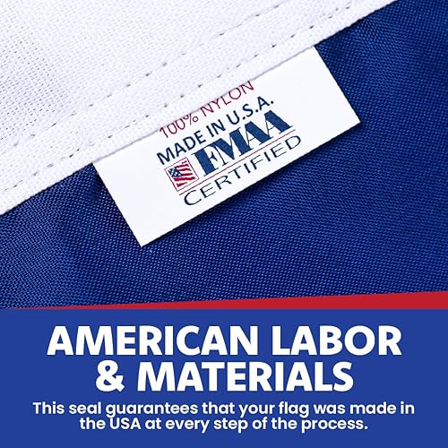 Miniatura 3 de Bandera de Estados Unidos de 3 x 5 pulgadas con ojales resistente duradero para todo tipo de clima hecho en Estados Unidos estrellas bordadas con