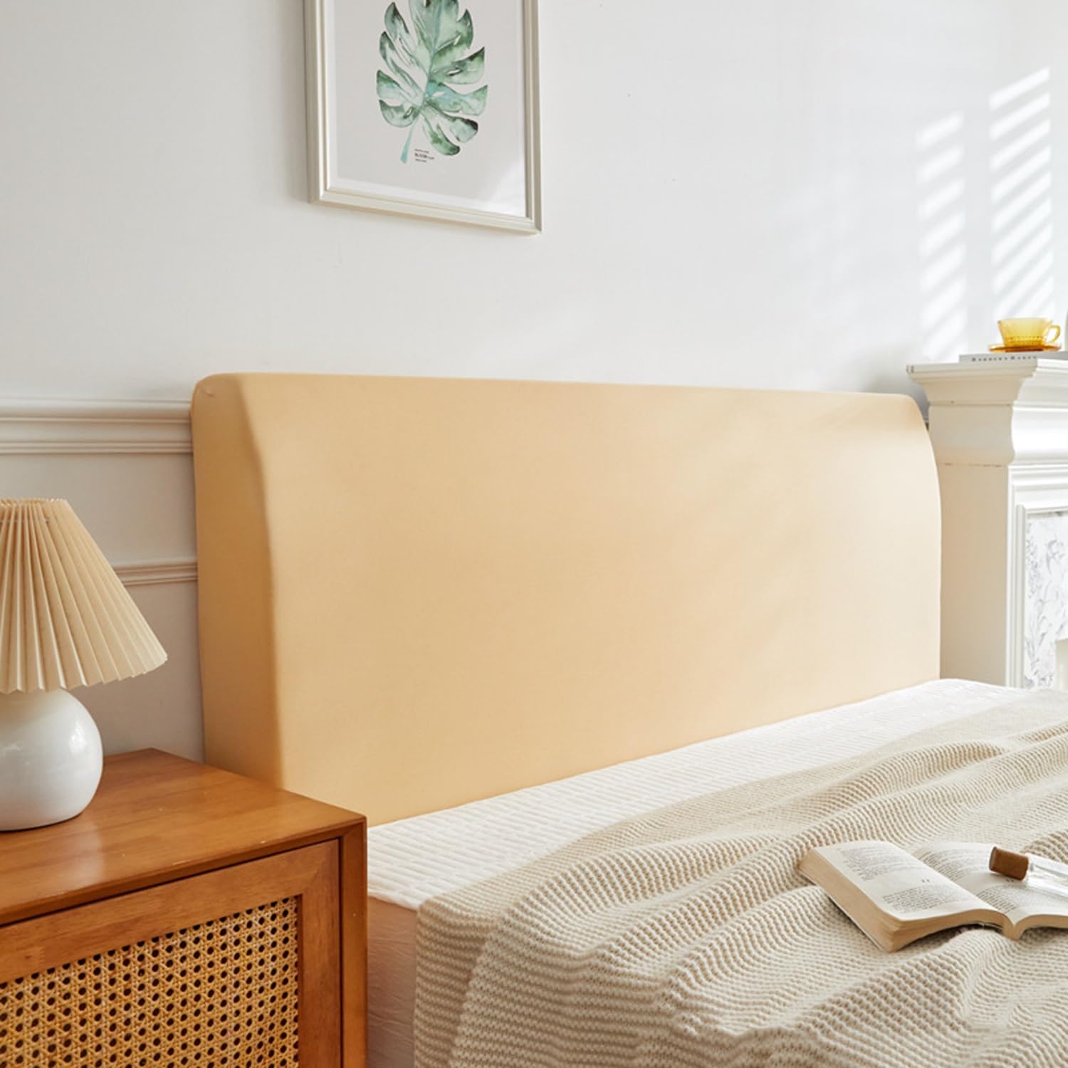 AYUOEODM Headboard Cover Double/single/king Size,Bed Head Slipcover Small Double 4ft,Dustproof All-inclusive Elastic Headboard Protection Cover Spandex Jacquard (Color : F-1, Size : 140-160cm)