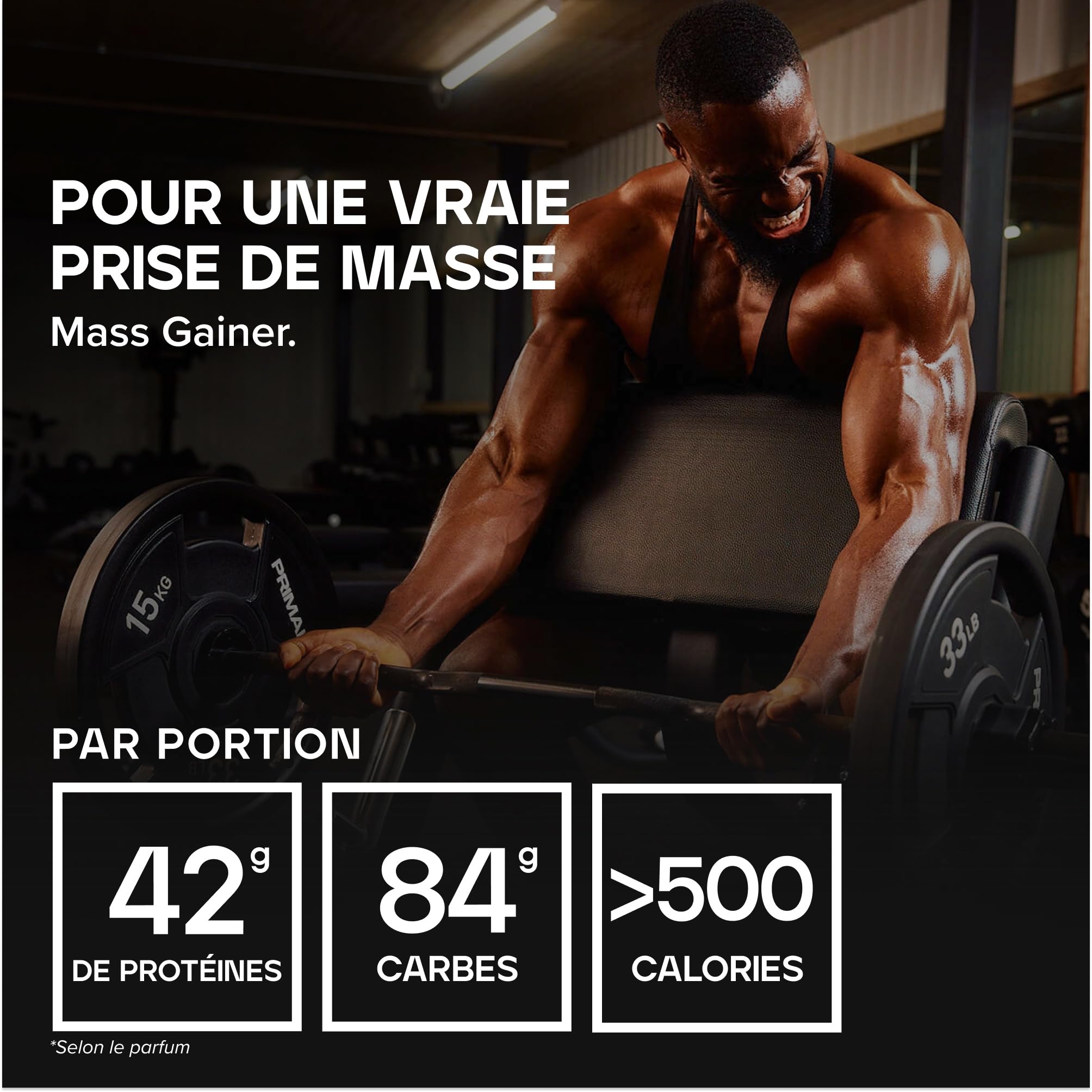 Bulk Gainer Complet | Vanille | 6 portions | 42g de protéines par portion | 84g glucides | 500 kcal par portion | Gainer hypercalorique | Soutient croissance et maintien musculaires | 1kg