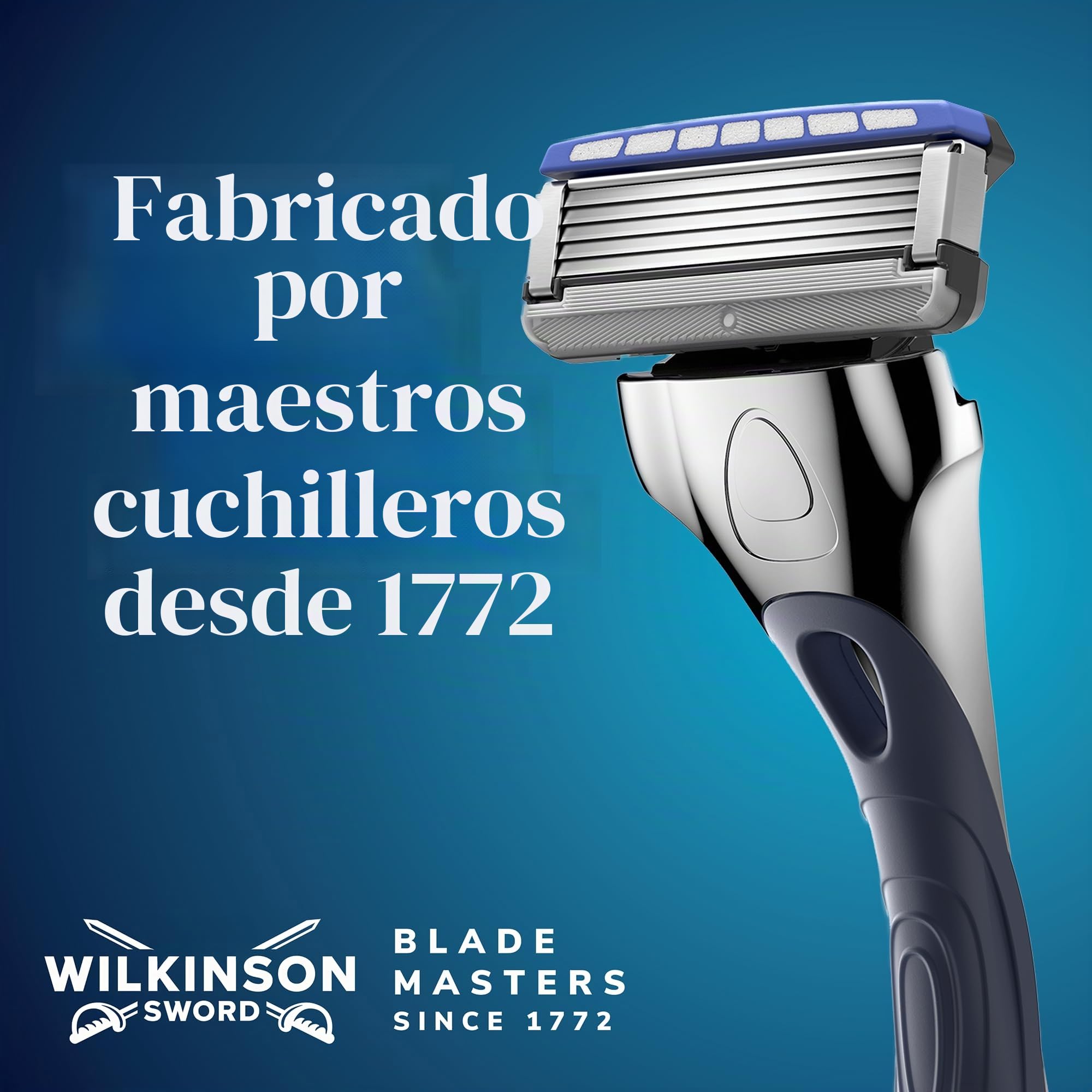 Wilkinson Sword Hydro 5 - Juego de cuchillas de recambio XXL de 12 recambios, acción hidratante y con revestimiento de carbono
