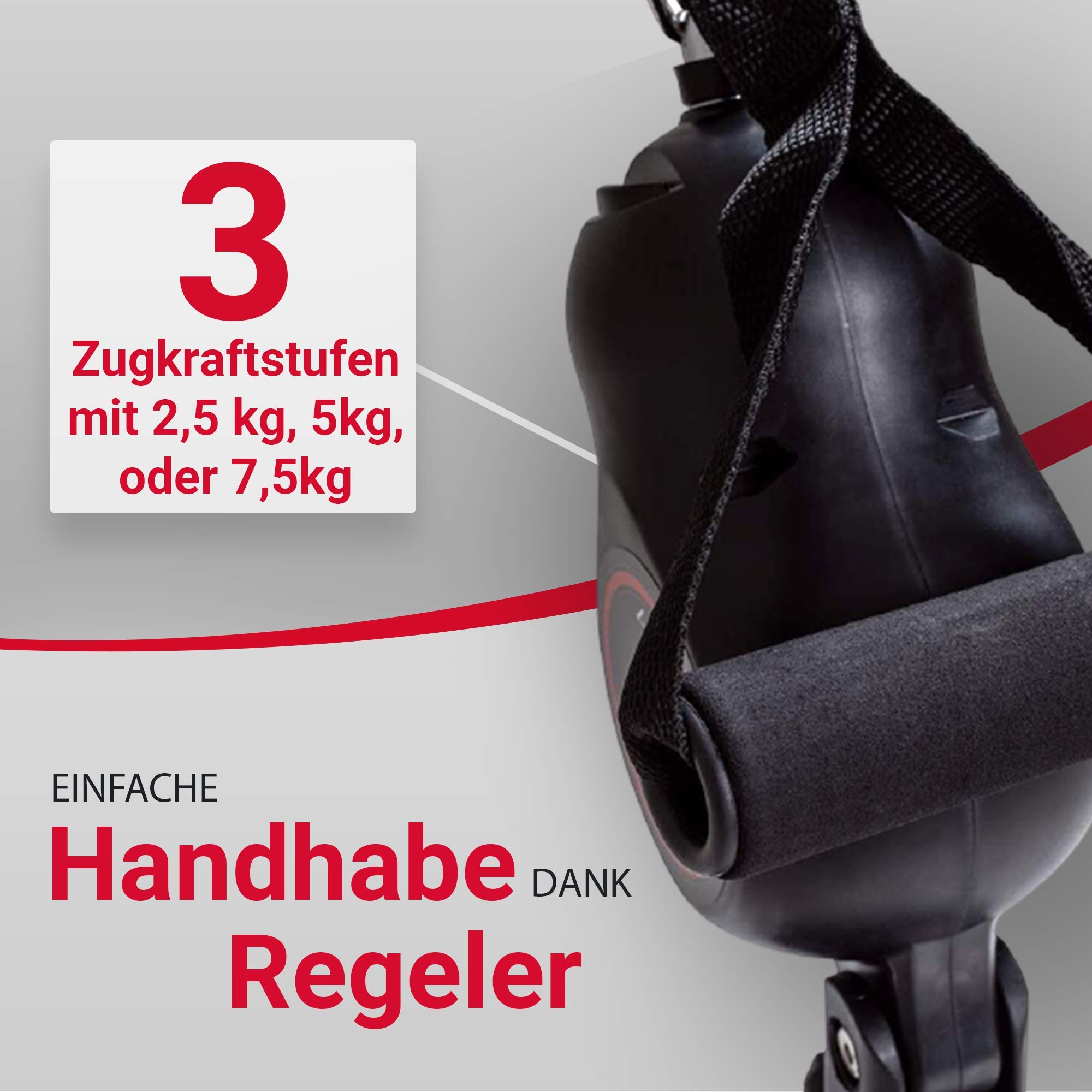 Casada MediPull einzigartiges Trainingsgerät für Fitness- & Dehnungsübungen – portabler Seilzug/Kabelzug ohne Bohren für Ihr Ganzkörpertraining ohne Fitnessstudio bei Ihnen Zuhause